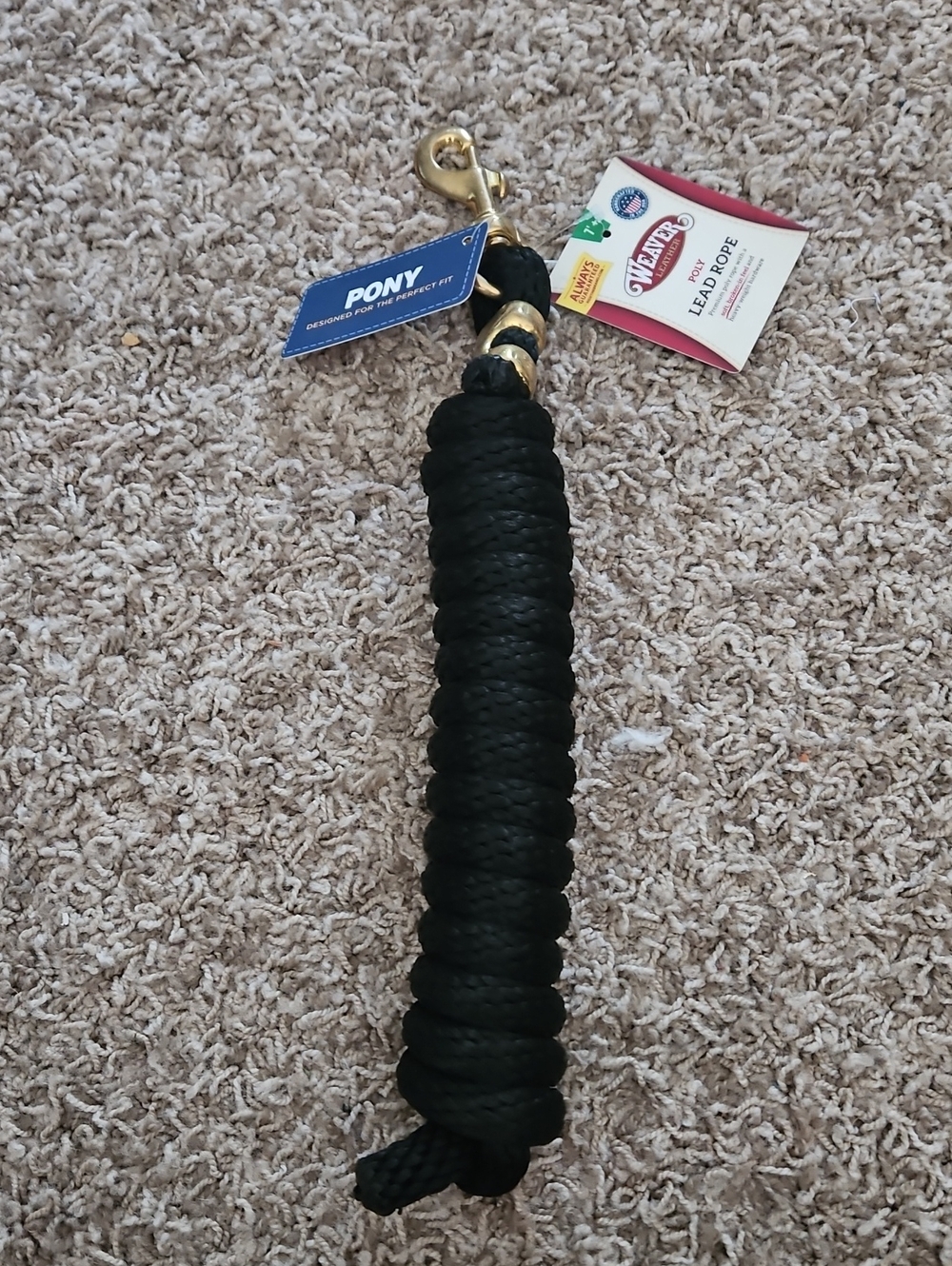 Pony Black Lead Rope